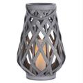 Sterno Home 17.5 in. Rattan Criss-Cross Lantern 102382